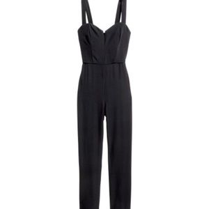 H&M Black sleek romper/jumpsuit